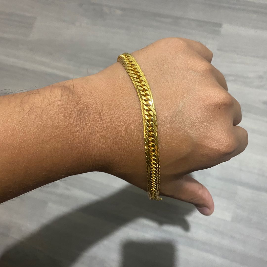 K18 Japan Gold Bracelet (Mcut), Women's Fashion, Jewelry & Organizers