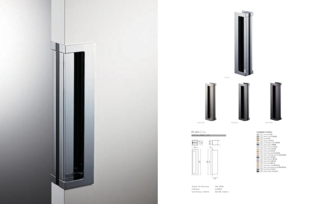 Kawajun EdgePull recessed handle in Chrome, Furniture & Home Living