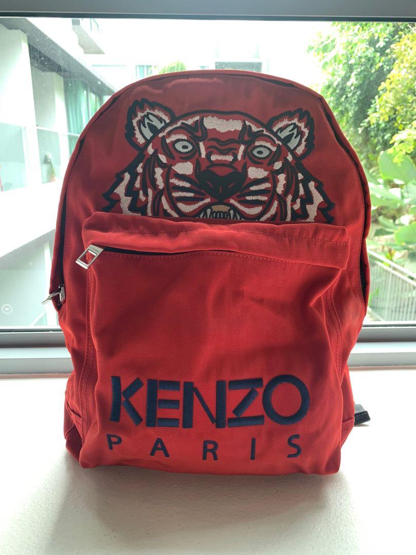 Kenzo red backpack deals