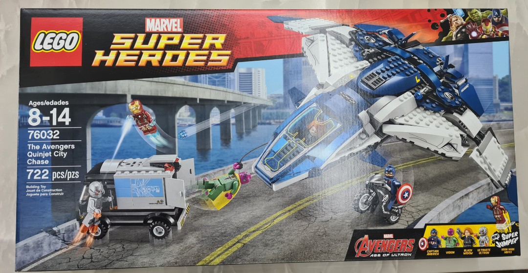 Lego Marvel 76032 The Avengers Quinjet City Chase Hobbies Toys Toys Games on Carousell
