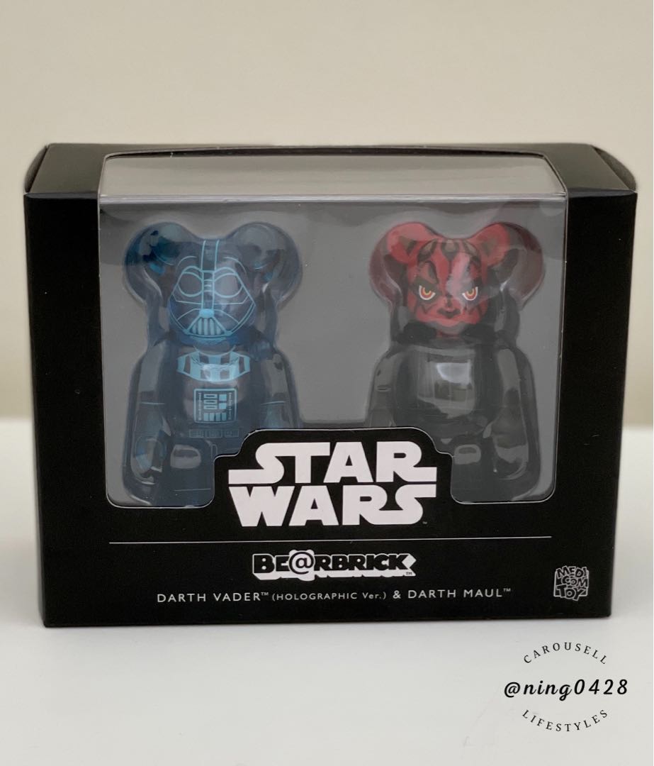 BEARBRICK DARTH VADER(TM)（HOLOGRAPHIC Ver.） & DARTH MAUL(TM) BE@RBRICK STAR  WARS 2PACK