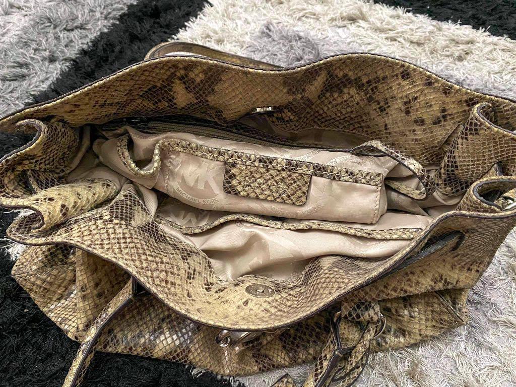 Michael kors hotsell snakeskin hamilton bag