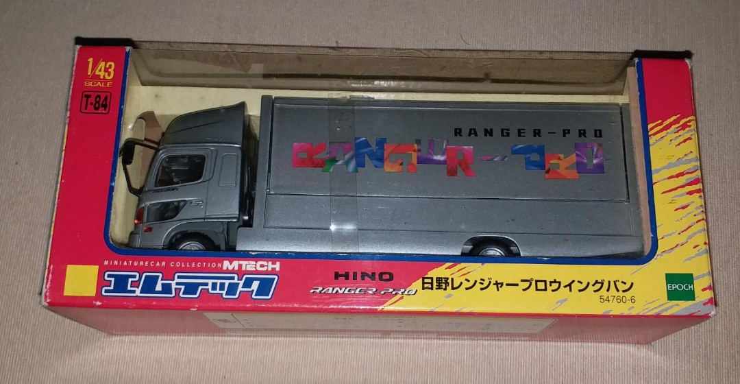 MTECH HINO RANGER~PRO WING VAN 日野1:43 貨車絕版, 興趣及遊戲, 玩具