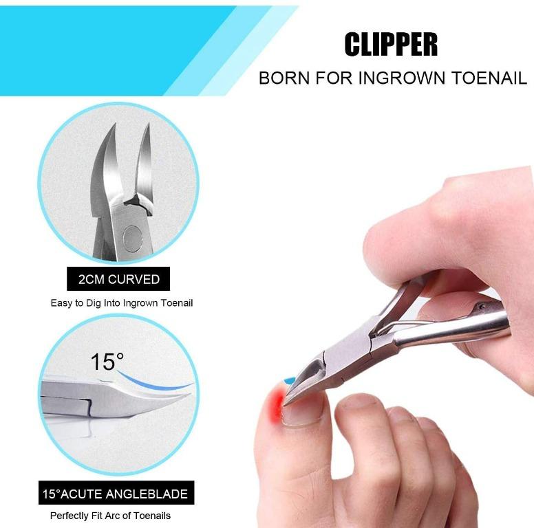 MR.GREEN Nail Clippers with Catcher, Professional Stainless Steel Fingernail  and Toenail Clipper Cutter, Trimmer Set for Men and Women(Sm