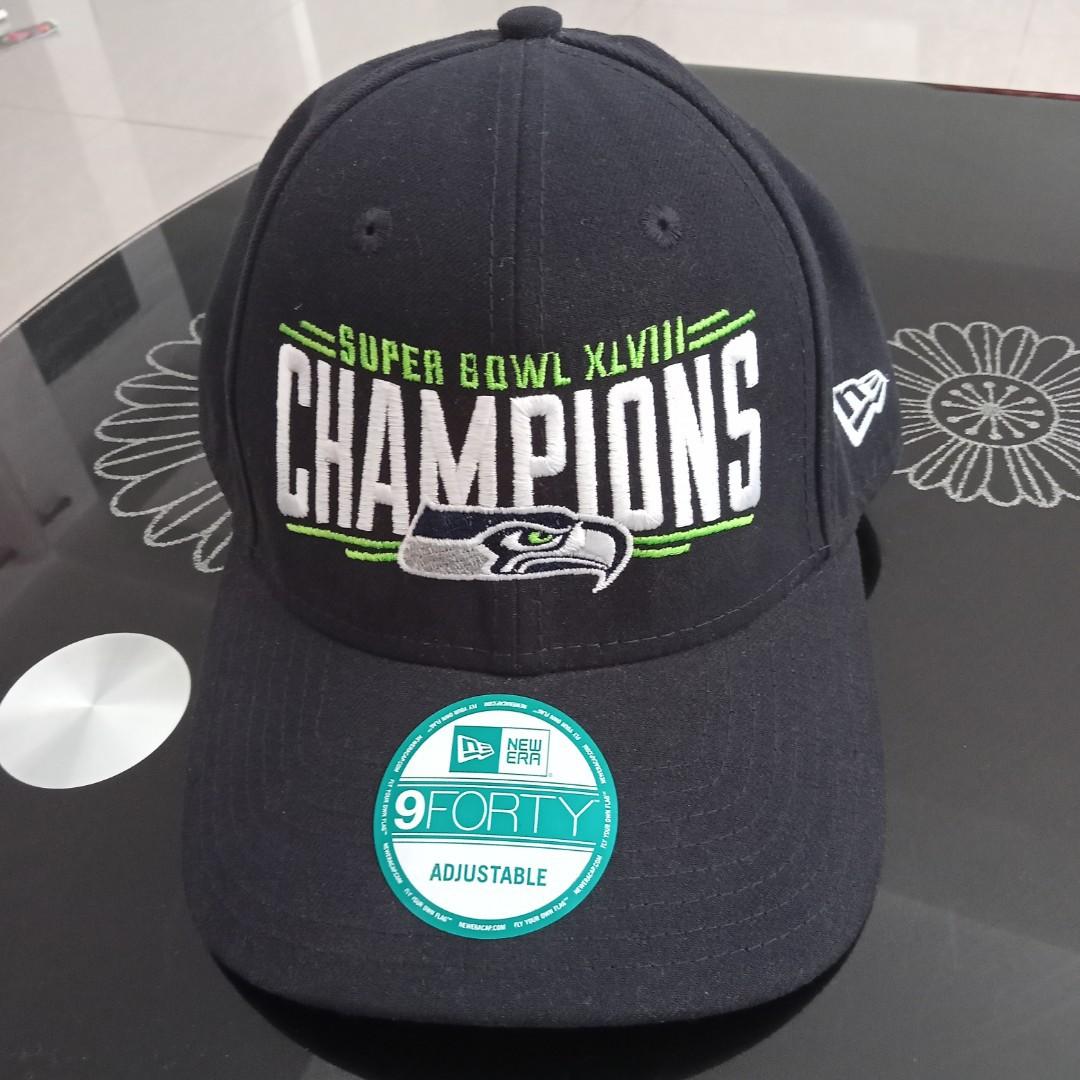 Seahawks super bowl champions hat top