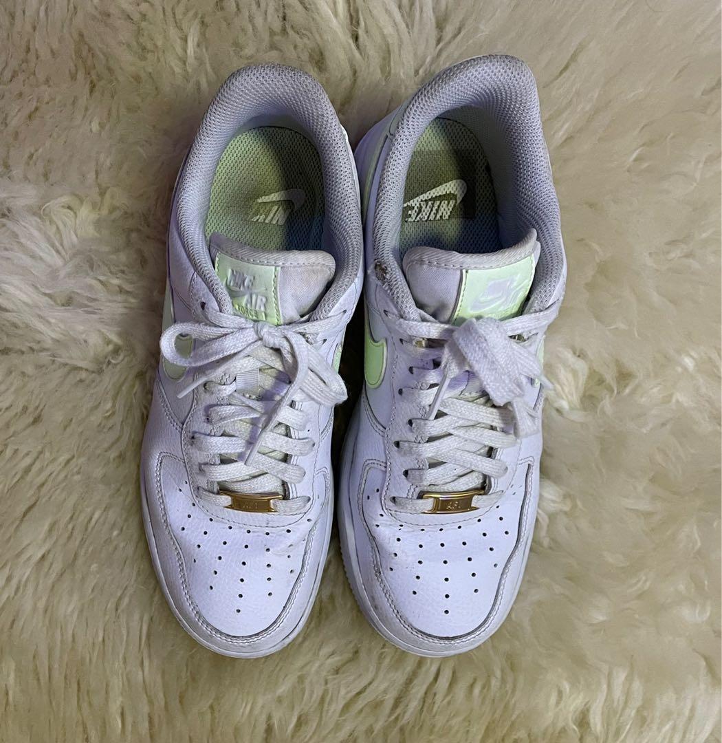 Nike Air Force Neon Swish Women s Fashion Footwear Sneakers on