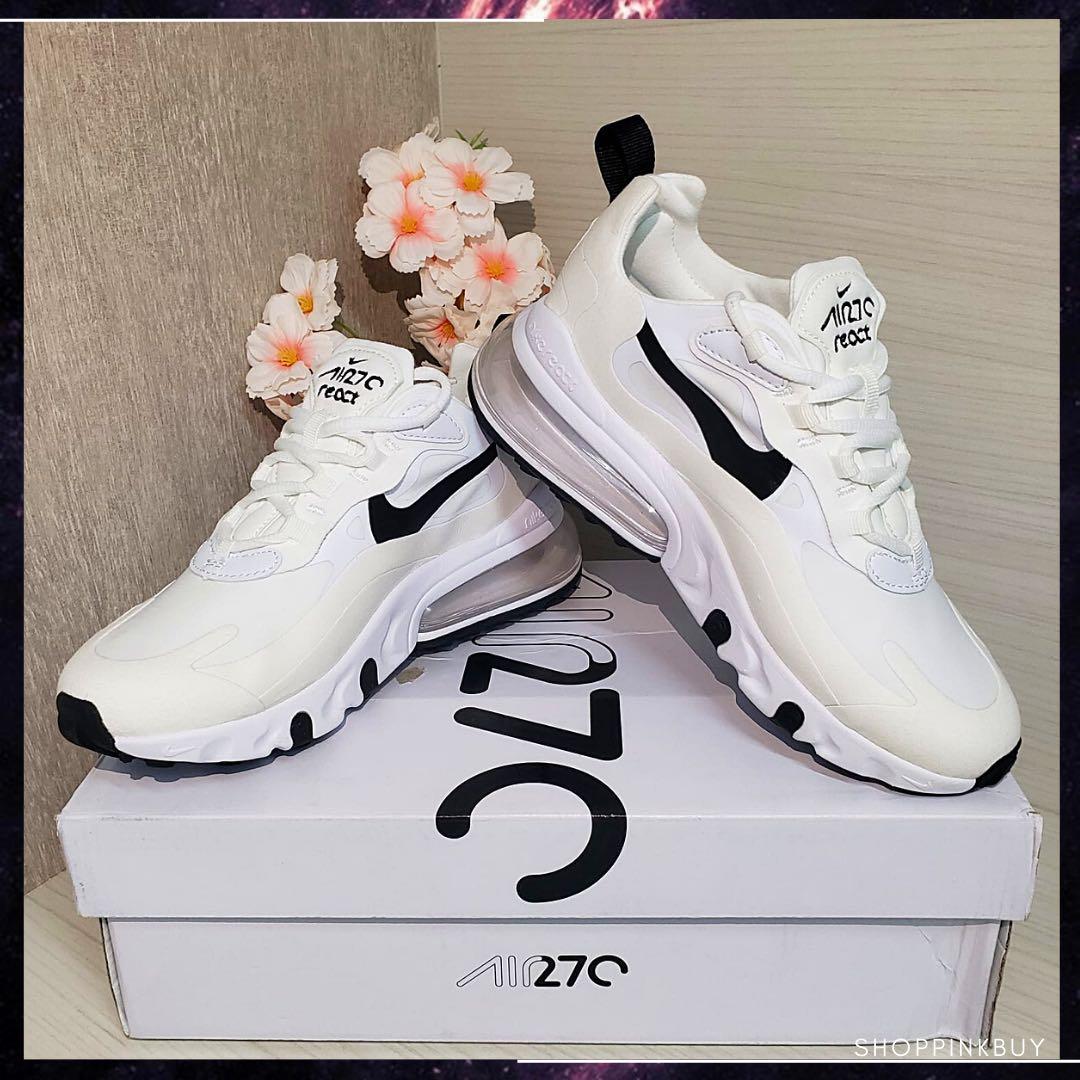 Nike Air Max 270 react 黑白款預訂❣️, 女裝, 鞋, 波鞋- Carousell