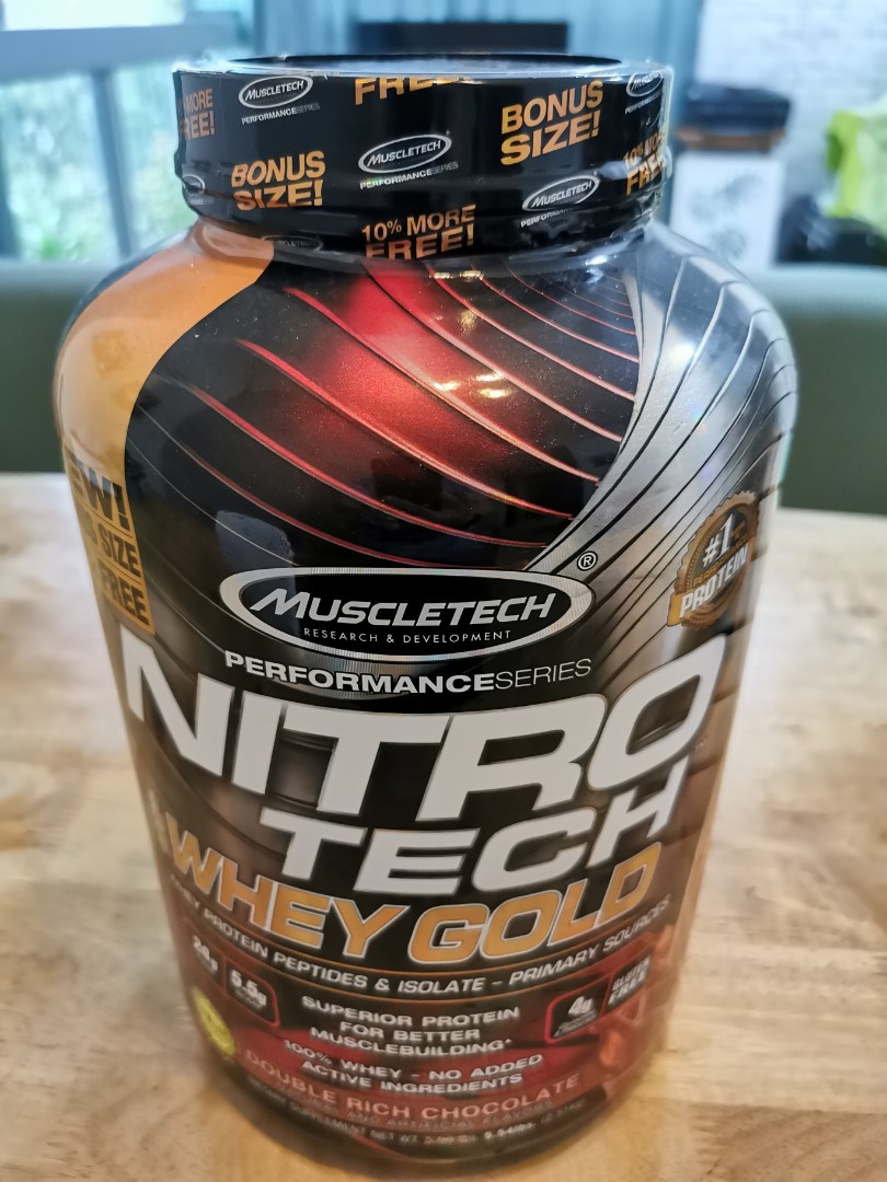 Muscletech Nitro Tech Whey Gold 5.54 lbs 2.51 kg double rich chocolate