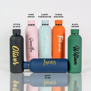 Engraved Luxe Matte Finish 500ml Stainless Steel Water Bottle Birthday Gift
