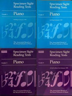 Piano sight-reading books G1-4