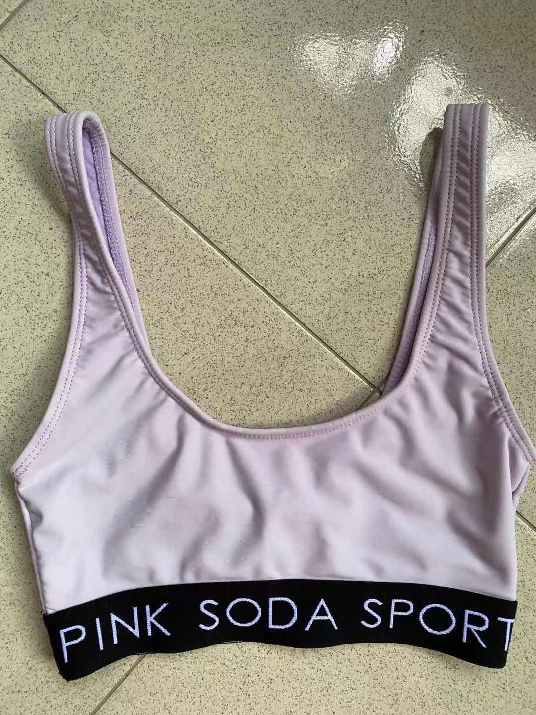 Pink Soda Sports Bra, Women's Fashion, Activewear on Carousell