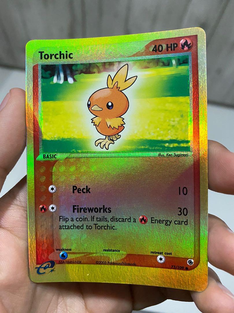 Torchic holo deals card and toy