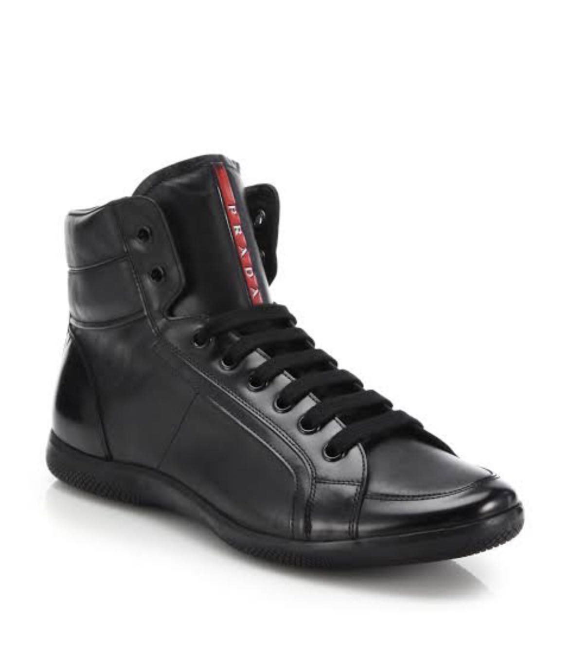 prada black high tops