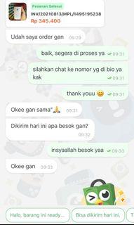 TESTIMONI REQUEST BY TOKPED