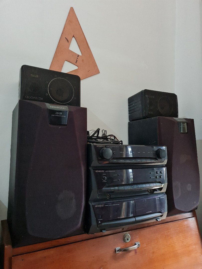 Satu set sound system merek KENWOOD LS 39, Elektronik, Audio di Carousell
