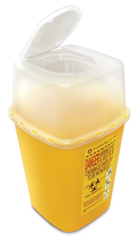Sharp Box (7L) 棄針膠箱 (7升) 紅A, 傢俬＆家居, 家居清潔及護理用品, 垃圾袋 - Carousell