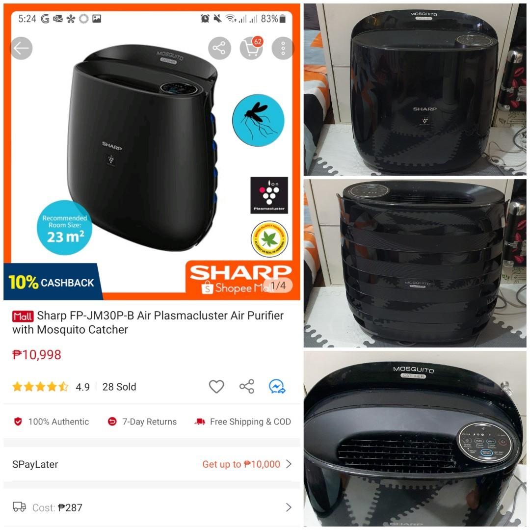 Sharp Purifier (Category: Air Purifiers & Dehumidifiers) located in Muntinlupa City. Submitted by declutterqueeeeen (Listing ID 1108043363, Image 1). Description: .