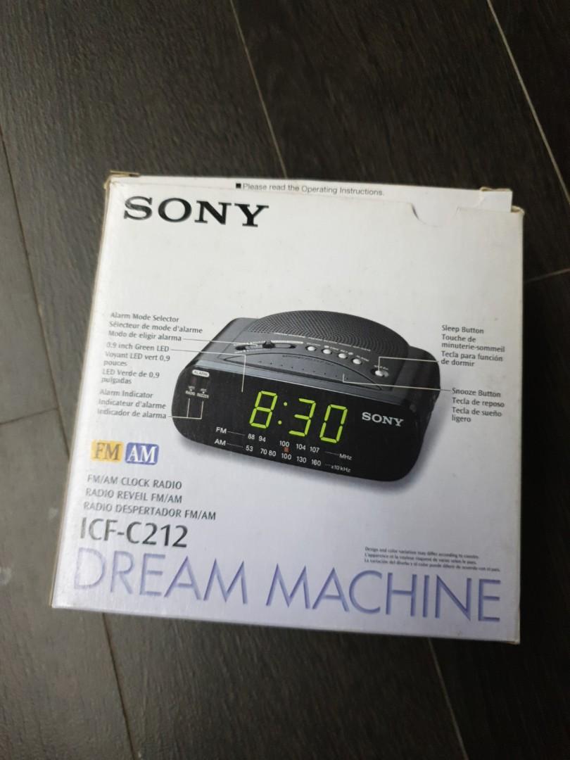 SONY Radio Clock ICFC212 Dream Machine, Audio, Other Audio Equipment