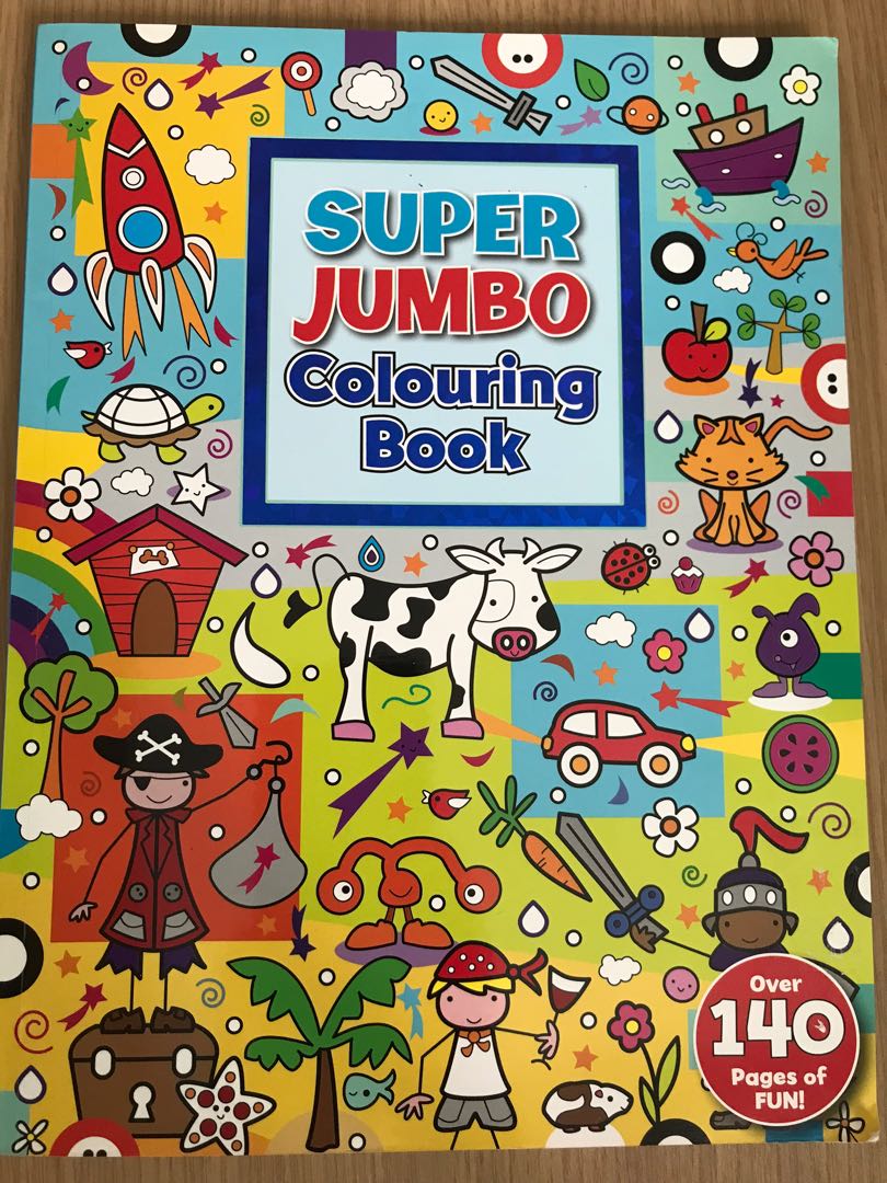 Super Jumbo Coloring Book, Hobbies & Toys, Books & Magazines, Children
