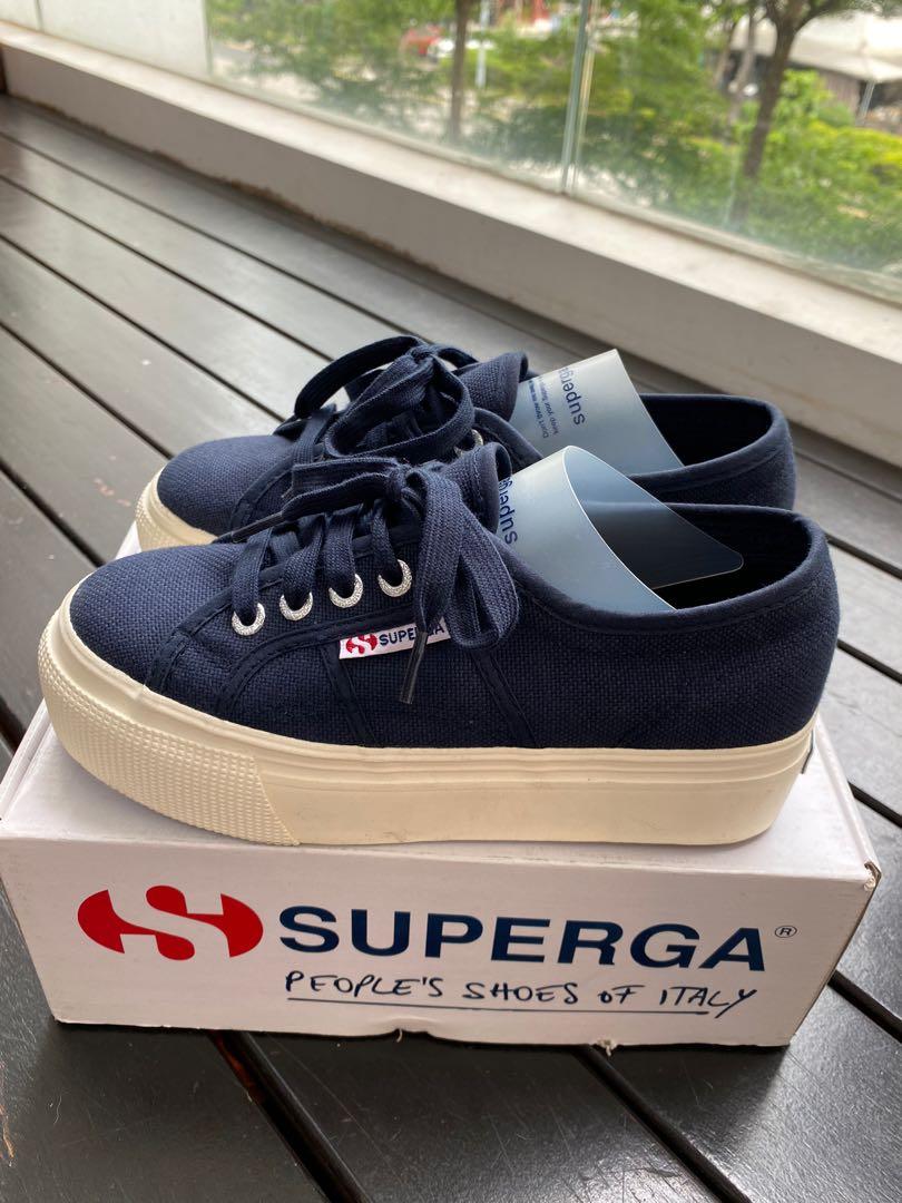 Superga navy blue deals