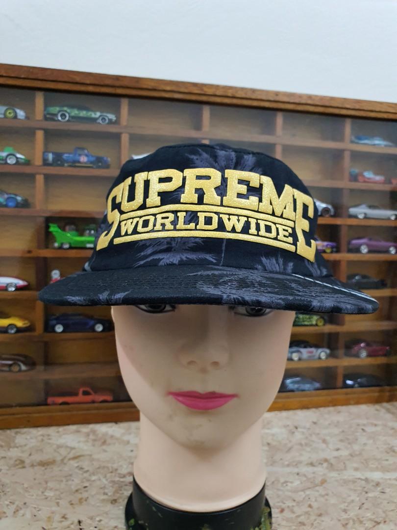 SUPREME 2013 S S WORLDWIDE BOMBER PILL BOX HAT BOX LOGO BLACK CAMP CAP 5 6 PANEL Men s Fashion Watches Accessories Cap Hats on Carousell