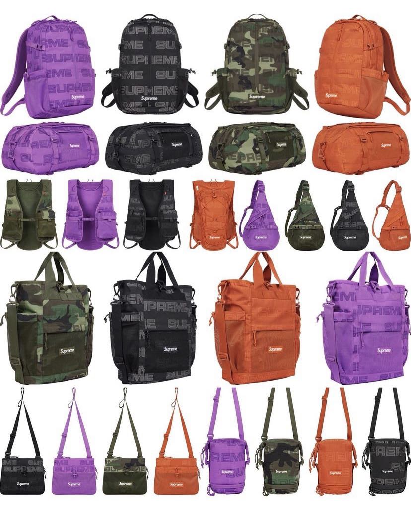 Supreme fall winter 2021 week 1 tote bag shoulder bag backpack