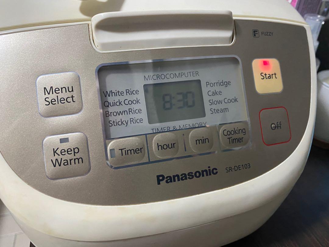 Panasonic Rice cooker (SRDE103), TV & Home Appliances, Kitchen
