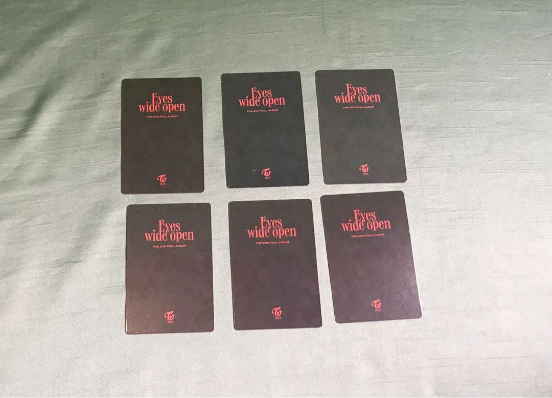 TWICE Eyes Wide Open Pre-Order Benefit Tingi (Category: K-Wave Merchandise) located in Makati City. Submitted by dingustts (Listing ID 1107942780, Image 2). Description: TWICE Eyes Wide Open Pre-Order Benefit Tingi On-hand and ready to ship :3 60php each Story ver. available members: - Jeongyeon - Momo - Jihyo - Mina - Chaeyoung - Tzuyu Retro ver. available members: - Jeongyeon - Momo - Jihyo - Mina - Chaeyoung - Tzuyu .