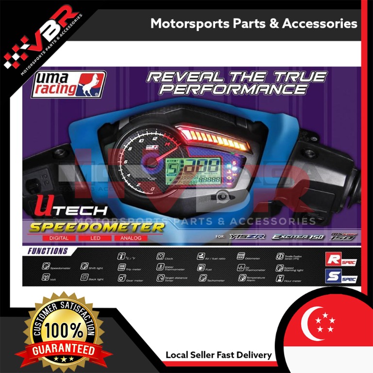 UMA Racing Speedometer Sniper 150 Y15ZR MX King Exciter Digital Local