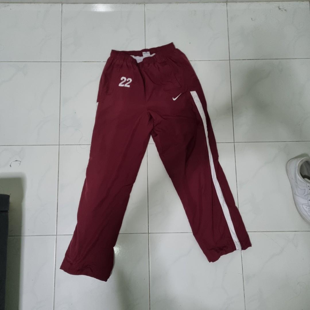 Red nike windbreaker pants outlet