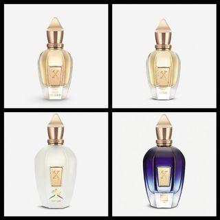 Xerjoff Perfume Decants: Uden / Ibitira / Lua / Naxos / Cruz Del Sur II / Alexandria II / Luxor / Oesel / More than Words / 40 Knots / Don / Renaissance