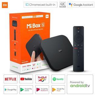 XIAOMI Mi TV Box S 4K Ultra HD Streaming Media Player Wi-Fi Bluetooth 4.2 Chromecast Built-in Quad-Core CPU Set-Top Mi Box w/ Bluetooth Voice Remote
