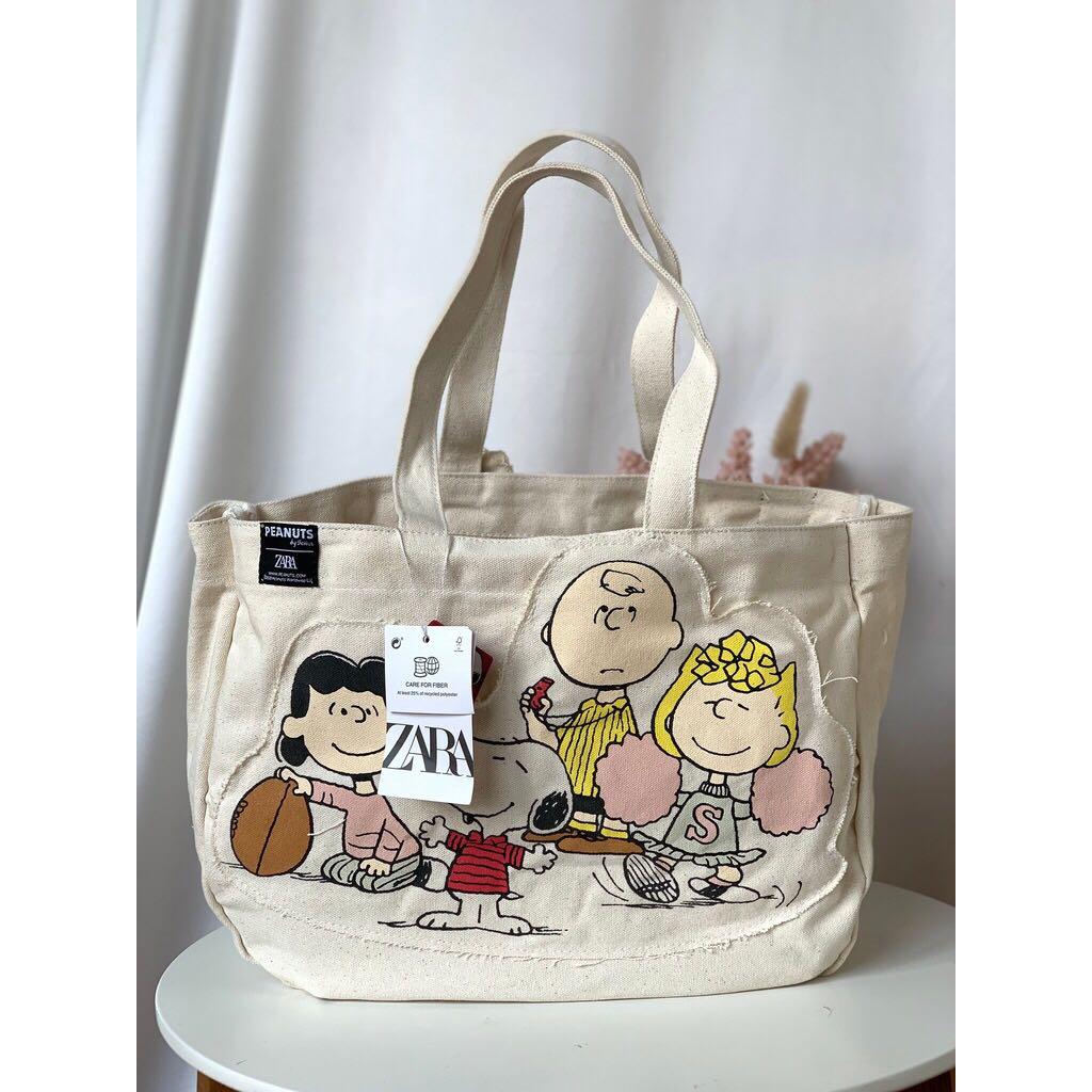Zara Snoopy Tote Olshop Fashion Olshop Wanita di Carousell