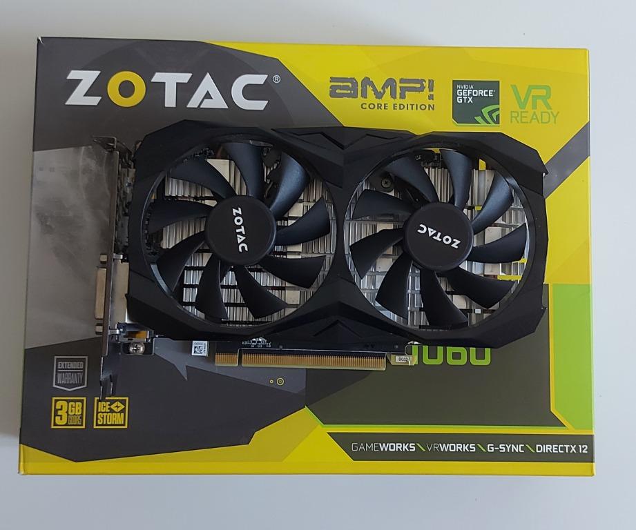 ZOTAC GTX 1060 3GB AMP CORE GRAPHICS CARD Computers Tech Parts