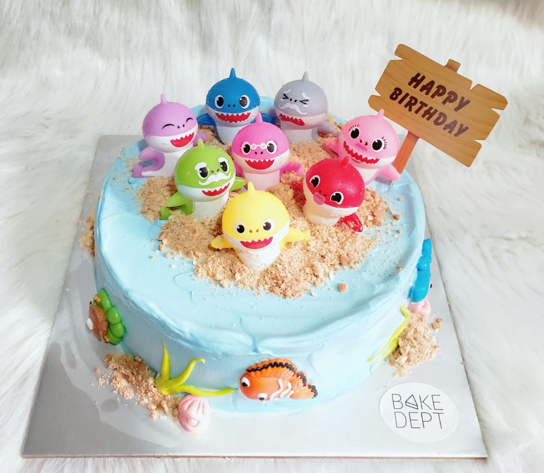 1kg Baby Shark Cake Food Drinks Homemade Bakes On Carousell 1kg Baby Shark Cake Food Drinks Homemade Bakes On Carousell