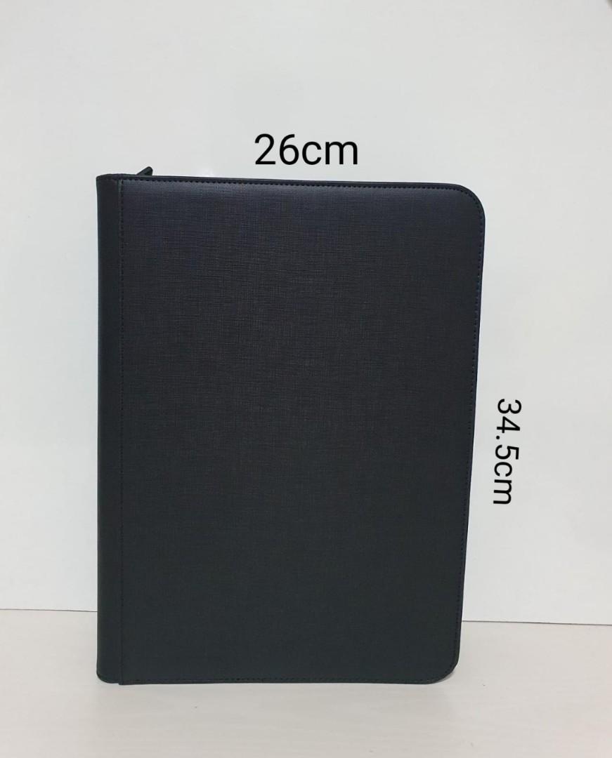 Custom Design 9 Pocket Zipped Ringless Binder (BLACK) Pokemon/Magic