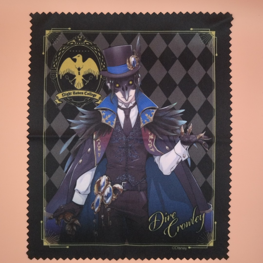 眼鏡布 手拍 小手巾 盒蛋 小墊板 抽卡 12x15cm ディア クロウリー 宮本充 Dire Crowley ツイステッドワンダーランドマイクロクロスa マイクロクロス ディズニーツイステッド 迪士尼扭曲樂園