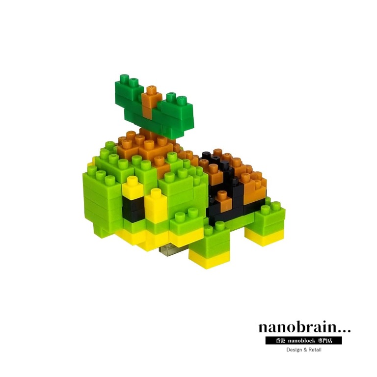 Nanoblock Pokemon Turtwig (Tortipouss) Bausatz – über 130 Teile, Mehrfarbig, Für Kinder Ab 12 Jahren