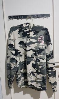 anti social social club camo hoodie pink