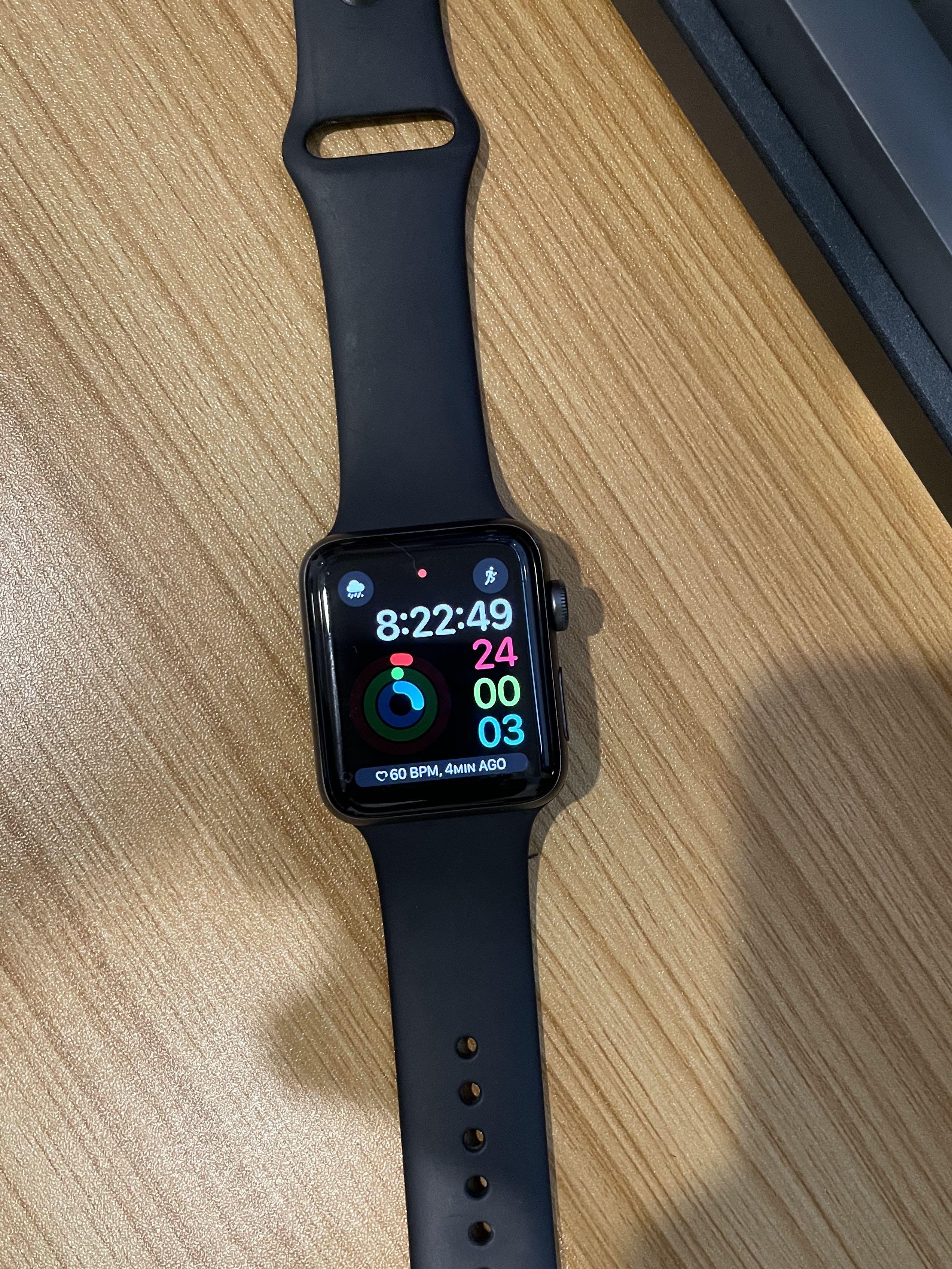 Apple Watch Series 3 42 mm GPS Mobile Phones Gadgets Wearables Smart Watches on Carousell