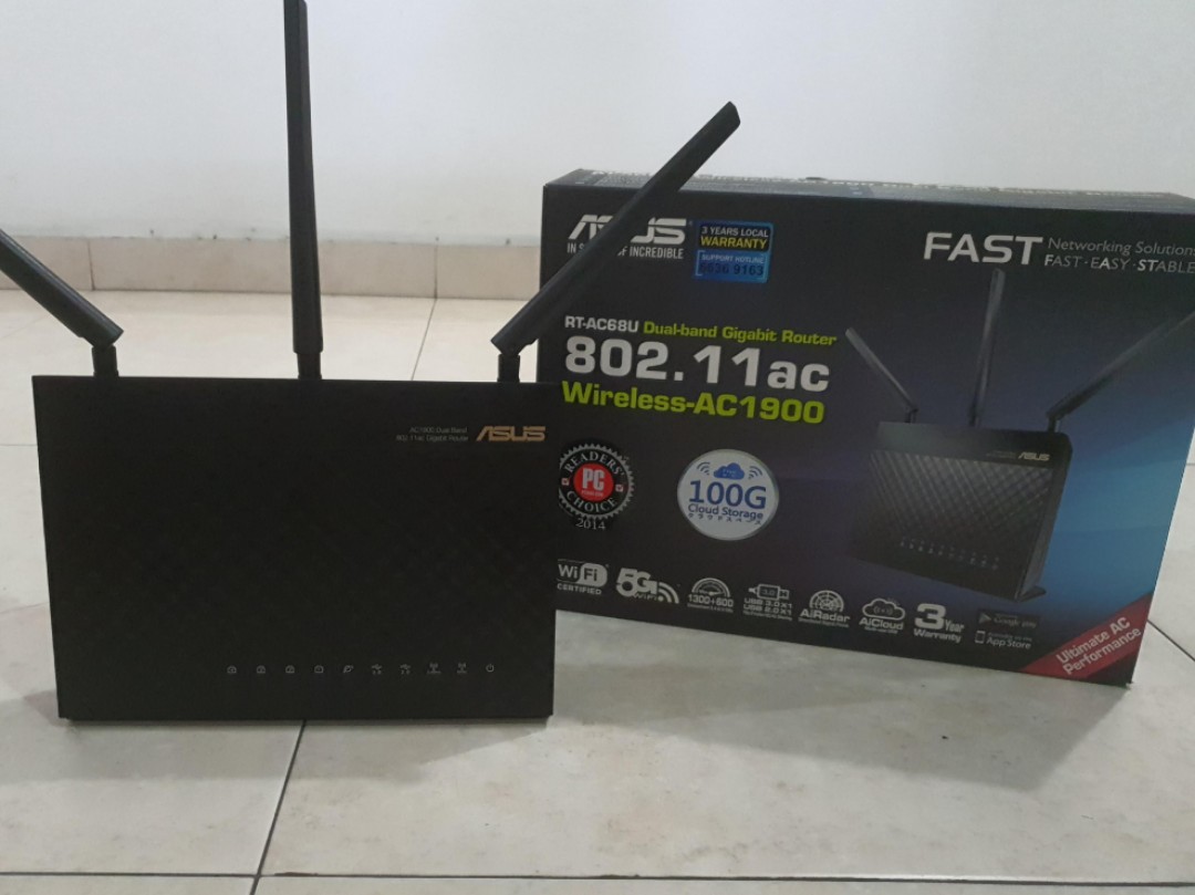 Asus AC68u router, Computers & Tech, Parts & Accessories, Networking on ...