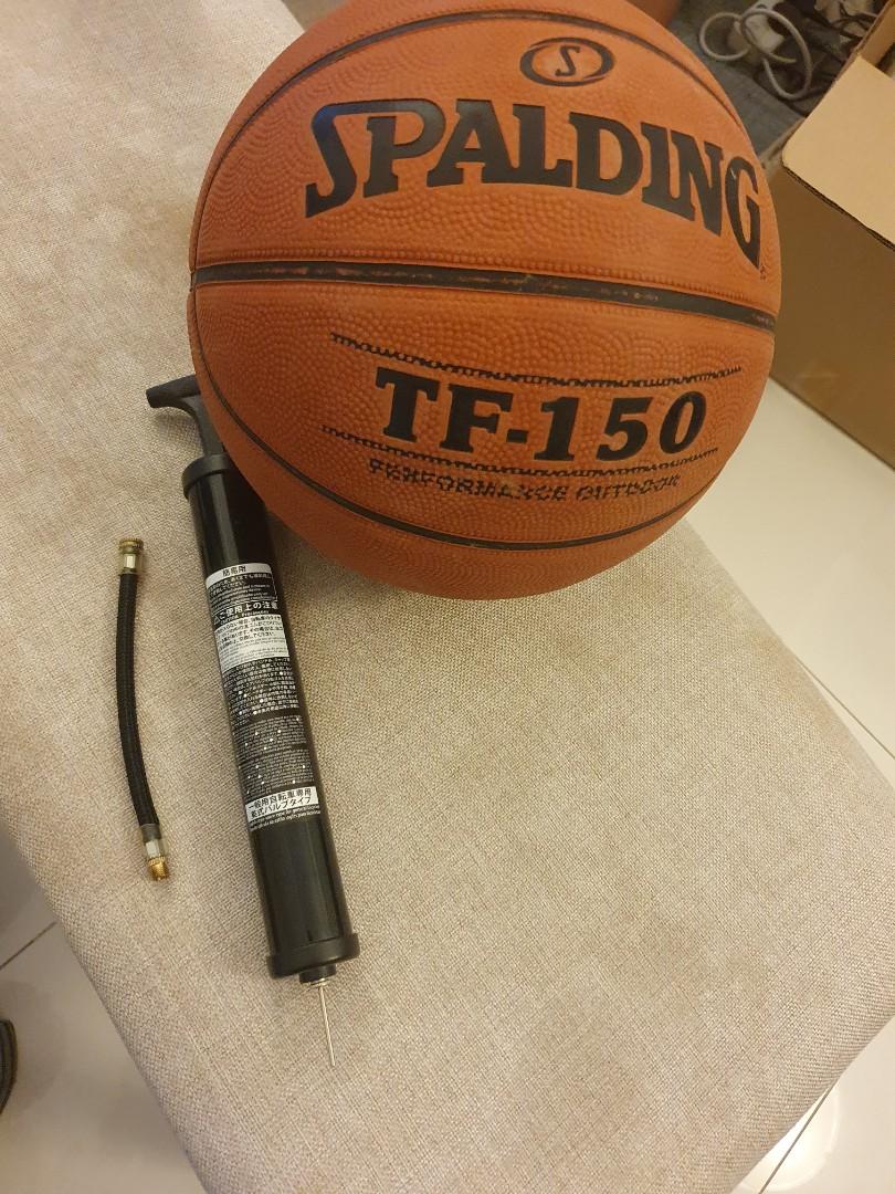 Basketball with pump and needle, Sports Equipment, Sports & Games
