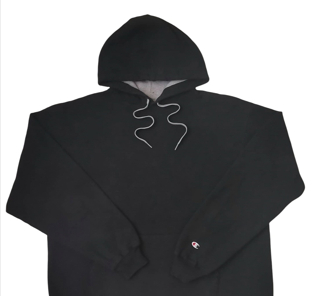 Plain black champion sweatshirt new arrivals