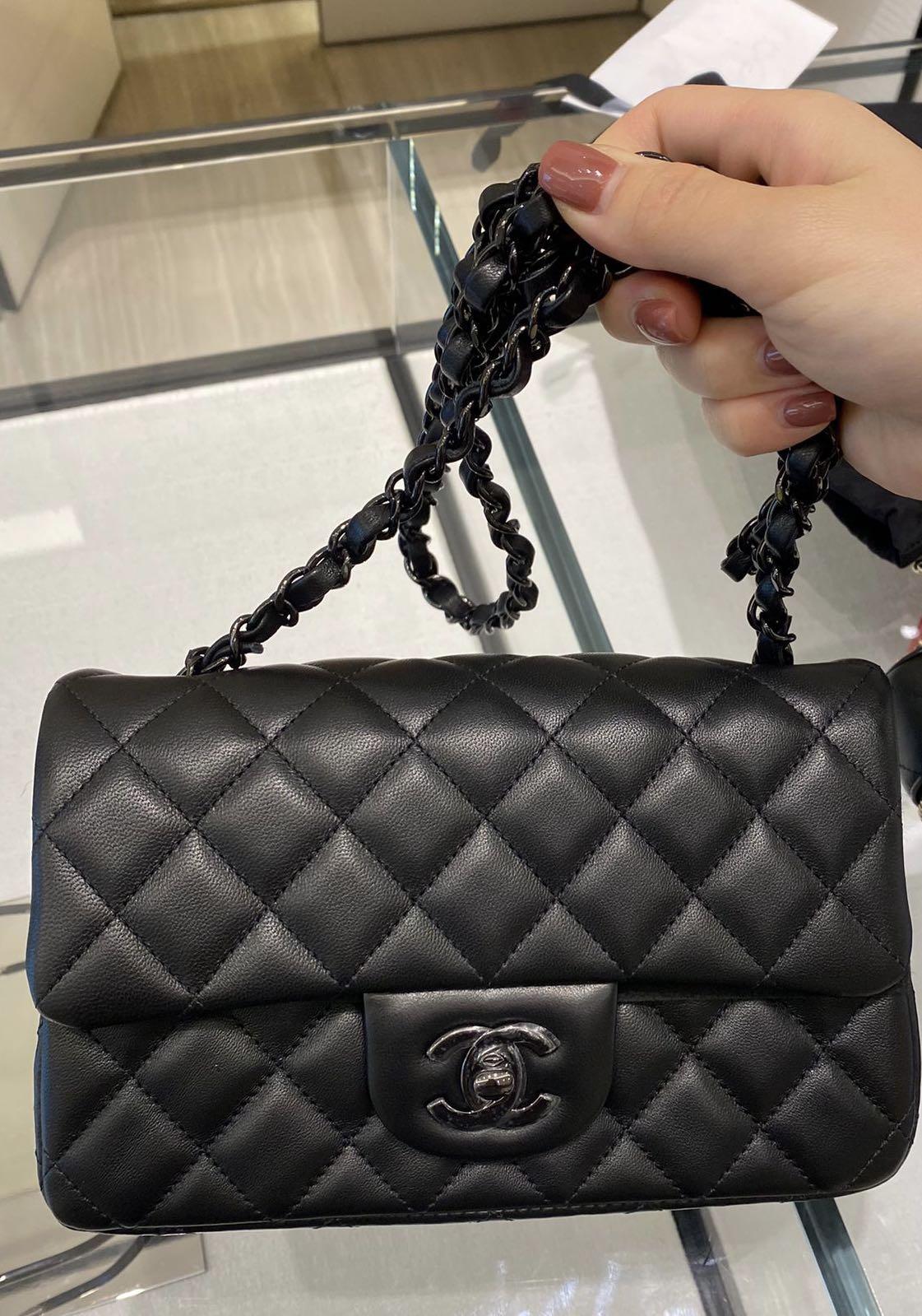Chanel So black 20cm mini flap bag Carousell