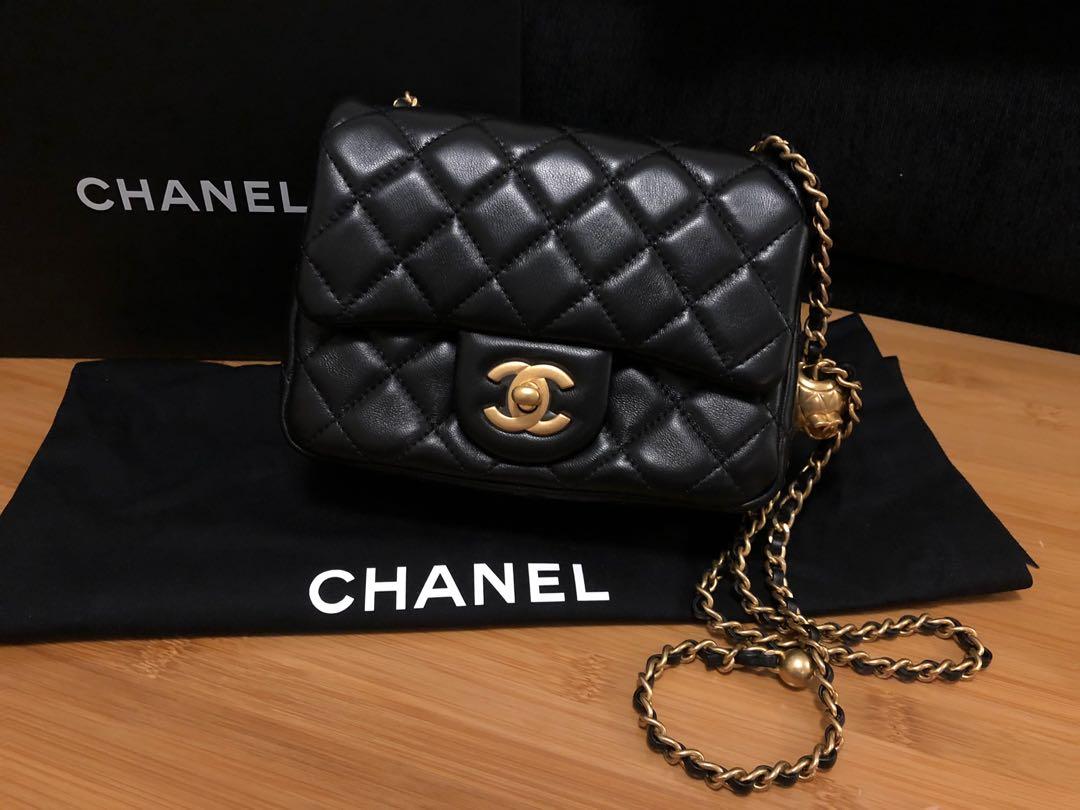 Chanel mini cf 17 cm 金球款/限量款/晶片款, 名牌, 手袋及銀包- Carousell