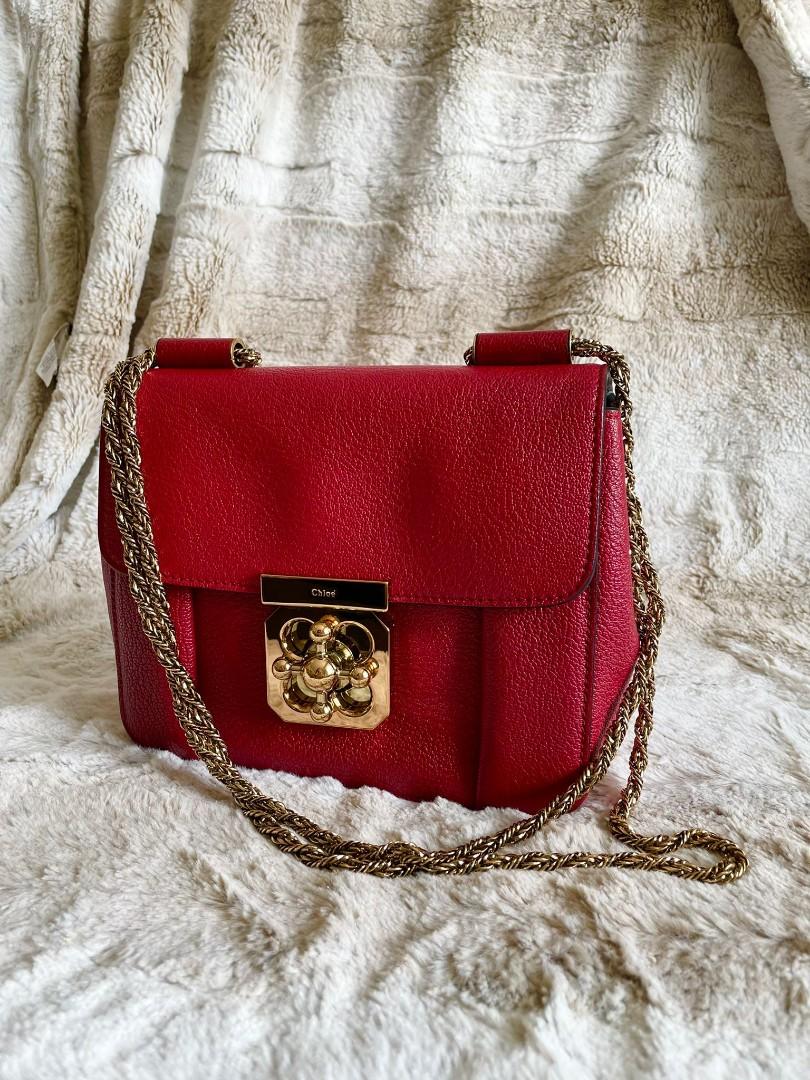 Chloe online red handbag