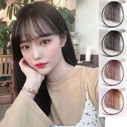 Clip on Korean Air Bangs See Through Thin Black Beauty Personal