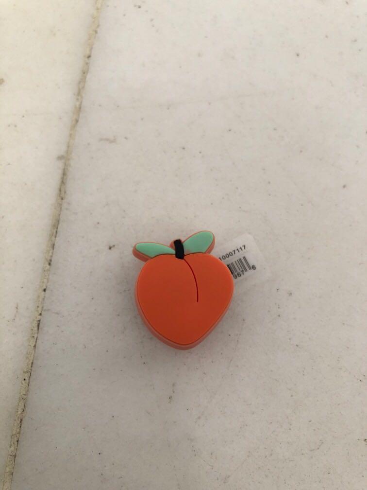 Peach croc charm online
