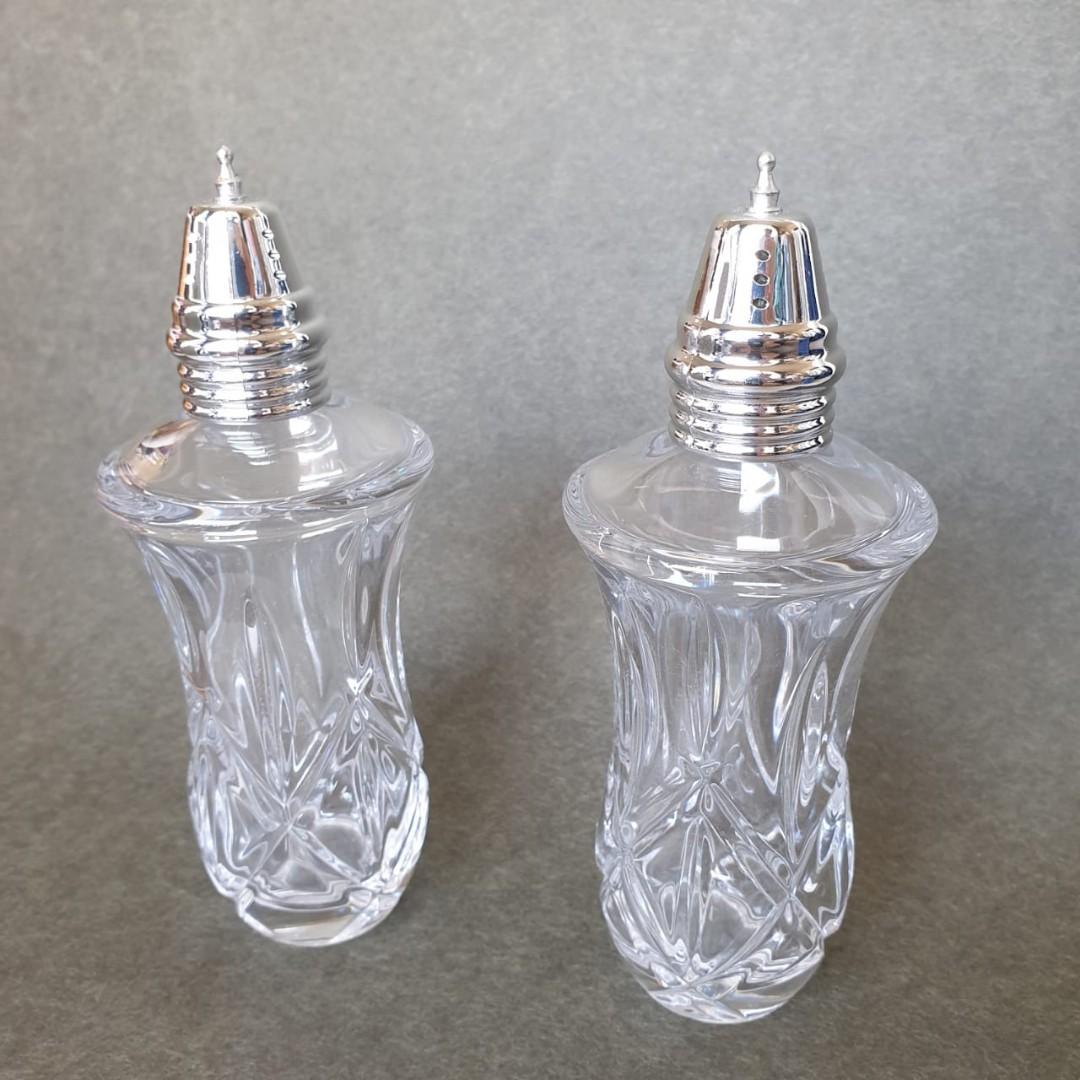 CRYSTAL SALT & PEPPER SHAKERS - GORHAM LADY ANNE, Furniture ...