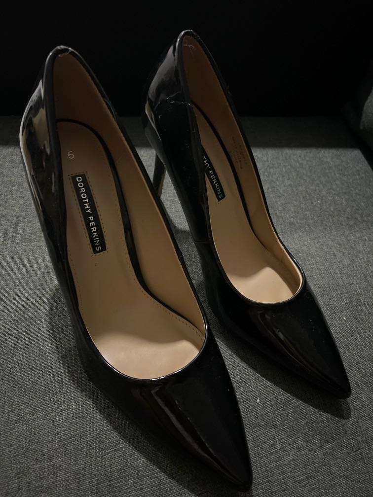 Dorothy Perkins Black Dele Court Heels 